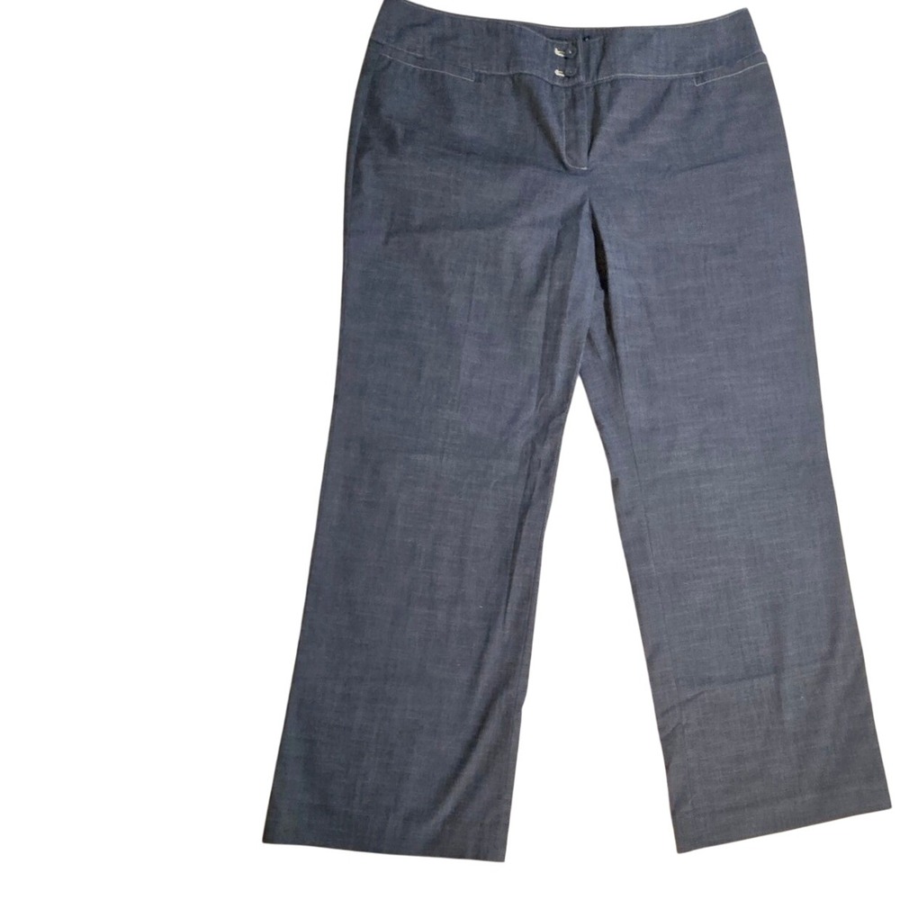 $49 Apt 9 Womens 16P Petite Regular MAXWELL dark blue straight leg chambray NWOT